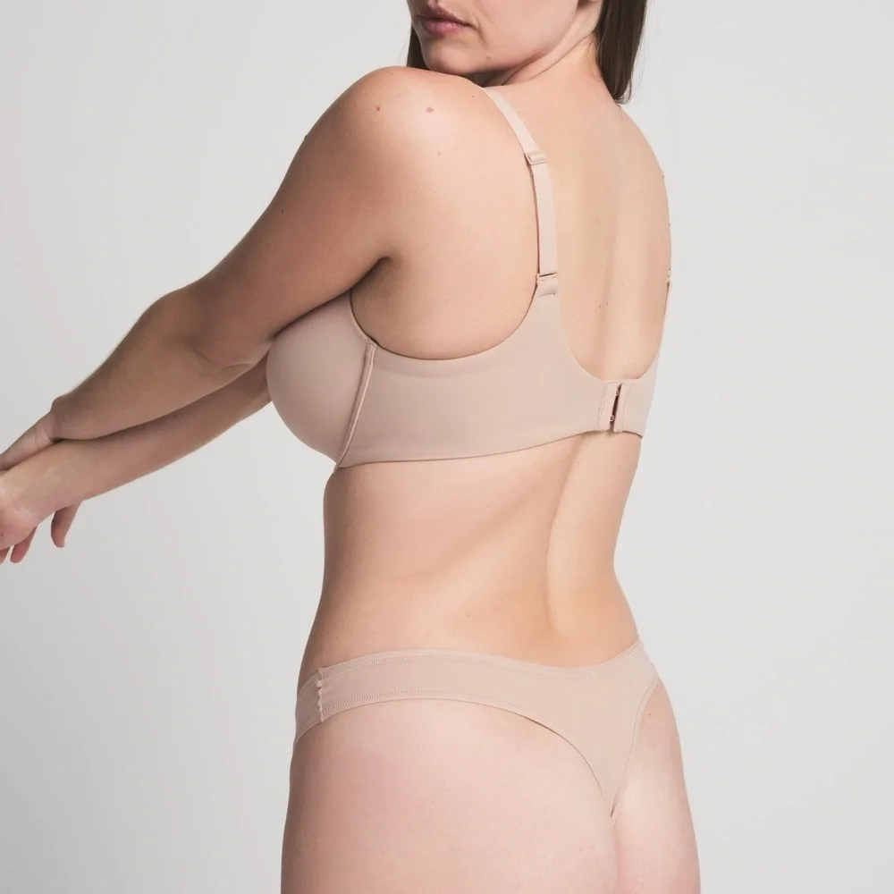 SKIMS FITS EVERYBODY
T-SHIRT DEMI BRA COLOR 
MICA SZ 36DDD - Picture 2 of 11